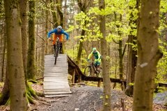 Trailtechnik auf Northshore im Fahrtechnik Camp