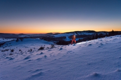 Abendstimmung bevor die klirrende Nacht herreinbricht